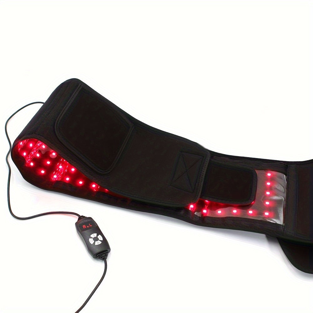 Adjustable 3-in-1 Infrared Light Belt for Body - Dual Wavelengths 660nm & 850nm, Wearable Red Light Wrap with Timer, Powerful LED Lights for Enhanced Inflammation Relief, Wound & Recovery - US Plug, Infrared Light
